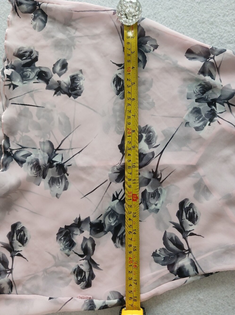 Vintage Y2K La SENZA Pink Floral Slip with Black and Grey Feminine Rose - Picture 12 of 15